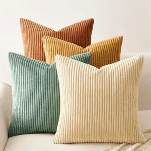 Woven Cotton Cushion Cover Set (4 Pack)